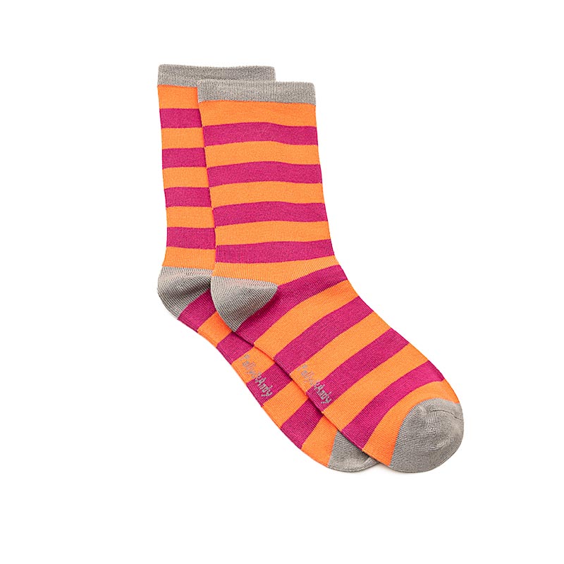 Polly & Andy Pink & Purple Bamboo Sock